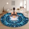 Mandala-Teppich mit dem Allsehenden Auge | Spirituelle und meditative Bodendekoration
