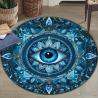 Mandala-Teppich mit dem Allsehenden Auge | Spirituelle und meditative Bodendekoration