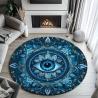Mandala-Teppich mit dem Allsehenden Auge | Spirituelle und meditative Bodendekoration
