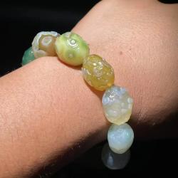 Gobi Akik Göz Boncukları - Dekoratif Amaçlı Doğal Çakra Reiki Şifa Taşları
