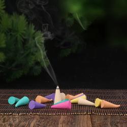 Natural Incense Cones: 30 Pcs Mix Flavors for Relaxation & Meditation
