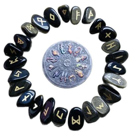 Runes de quartz rose : cristaux naturels pour la divination et la guérison