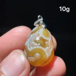 Gobi Akik Göz Boncukları - Dekoratif Amaçlı Doğal Çakra Reiki Şifa Taşları