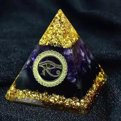 Orgonpyramiden „Auge Gottes“ | Dekoration für Energieheilung und Meditation