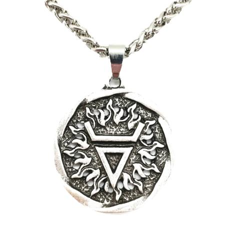 Collana con ciondolo e amuleto del dio slavo Veles