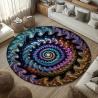 Kozmik Fraktal Halı: Ev Dekorasyonu İçin Psychedelic Sanat Eseri
