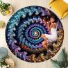 Kozmik Fraktal Halı: Ev Dekorasyonu İçin Psychedelic Sanat Eseri