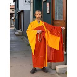 Robe de moine zen | Soutane cérémonielle pour la méditation et les rituels