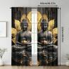 Tende per la meditazione zen: design con loto dorato per case tranquille