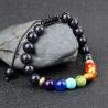 Équilibre et énergie : Bracelet en pierre de lave aux 7 chakras pour hommes et femmes