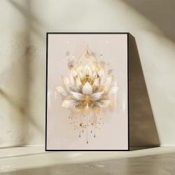 Stampe murali di meditazione yoga: Buddha Lotus Tree of Life