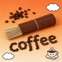 Kaffee-Aroma-Sticks: Räucherstäbchen aus Naturholz und ätherischen Ölen