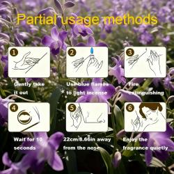 Encens parfumé à la vanille : Purifiez et détendez-vous avec des bâtonnets naturels