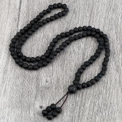 Mala-Halskette und Armband-Set aus Lavastein – Meditation & Energie
