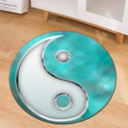 Tapis de Tai Chi et Yoga : Motif Fleur de Vie, antidérapant