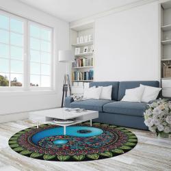 Tapis de Tai Chi et Yoga : Motif Fleur de Vie, antidérapant