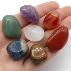 Meditasyon ve Reiki için 7 Çakra Kristal Şifa Seti