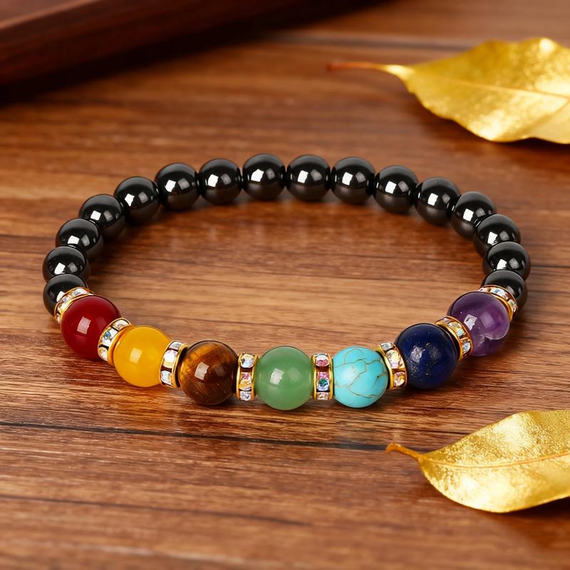 Şifa ve Reiki Enerjisi için 7 Çakra Taşı Bileklik