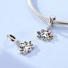 Lotus-Anhänger aus Sterlingsilber mit 7 Chakras für Charm-Armbänder