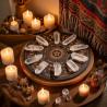 Set di cristalli bianchi naturali: meditazione, divinazione e stregoneria