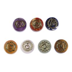 Kit de guérison Reiki : 7 pendules et pierres pour les chakras
