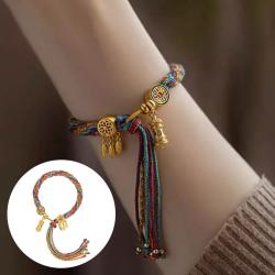 Braccialetto di preghiera tibetano: tessuto a mano, mantra e meditazione