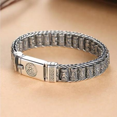 Armband mit tibetisch-buddhistischem Mantra: Glücksbringer mit sechs Worten