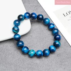 Bracelet Œil de Tigre Bleu | Bijou de guérison des chakras et de méditation