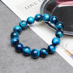 Bracelet Œil de Tigre Bleu | Bijou de guérison des chakras et de méditation