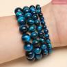 Bracelet Œil de Tigre Bleu | Bijou de guérison des chakras et de méditation
