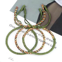 Braccialetti portafortuna buddisti tibetani | Braccialetti dell'amicizia fatti a mano con nodo di corda...