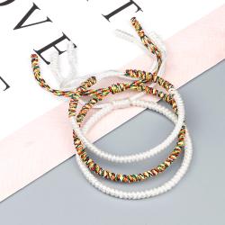 Braccialetti portafortuna buddisti tibetani | Braccialetti dell'amicizia fatti a mano con nodo di corda...