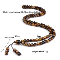 Tigerauge-Stein-Halskette & Armband-Set – Chakra-Heilung & Schutz