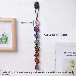 Ciondolo di cristallo naturale per la guarigione dei chakra - Decorazione Feng Shui