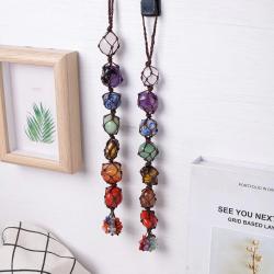 Ciondolo di cristallo naturale per la guarigione dei chakra - Decorazione Feng Shui