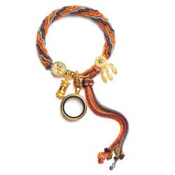 Bracelet Thangka tibétain Tara Verte : Bénédictions et Protection