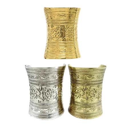 Tibetan Cuff Bracelet | Vintage Ethnic Statement Bangle for Women