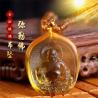 Handgeschnitzter buddhistischer Guan-Yin-Kristallanhänger – Glück & Schutz