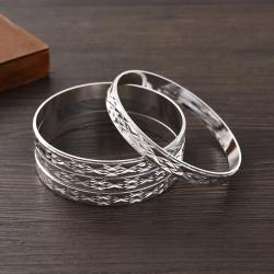 Silberplattierte Armreifen | Elegante & klassische Designs
