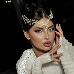 Vintage Rhinestone Head Chain: Boho Crystal Headdress