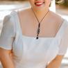 Tibetan Agate Dzi Bead Pendant Necklace - Blessing & Fortune
