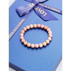 Bracelet en rhodochrosite : Bijou en cristal d'amour, d'équilibre et de guérison