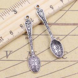 Tibetan Silver Charm Spoons (10 Pack) - DIY Jewelry Making