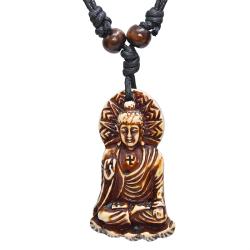 Halskette aus tibetischen Buddha-Knochen | Cooler Herren-Choker | Retro-Schmuck