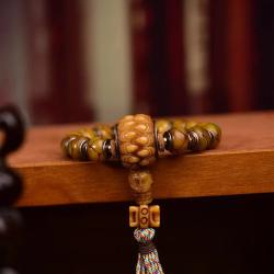 Bracciale con perline di riflusso in argento tibetano - Stile retrò e unico