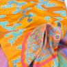 Auspicious Silk Hada: Tibetan 5-Color Dragon & Bat Embroidery