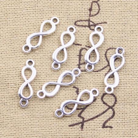 Infinity-Charm-Set: 50 antike Silberanhänger zum Selbermachen von Schmuck