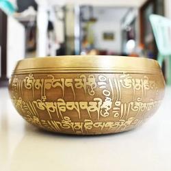 Singing Bowls Set - Handcrafted, Mantra Design, Yoga & Meditation