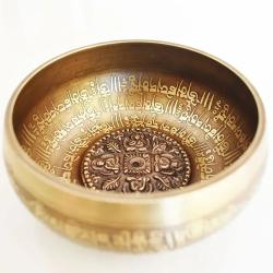 Singing Bowls Set - Handcrafted, Mantra Design, Yoga & Meditation