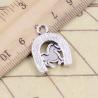Breloques en argent tibétain représentant des chevaux et des fers à cheval (lot de 10) pour la création de bijoux
